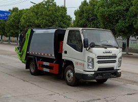 聚塵王牌HNY5041ZYSJ6型壓縮式垃圾車(chē)